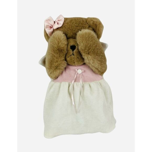 Mango Teddy Bear Co. Other - RARE Vtg 90s Mango Teddy Bear Peekaboo Angel Plush Magnetic Jointed Anchorage AK